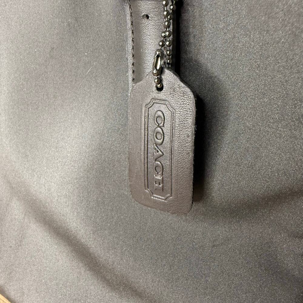 Coach Vintage Plain Gray and Brown Shoulder Bag Medium - Picture 5 of 11